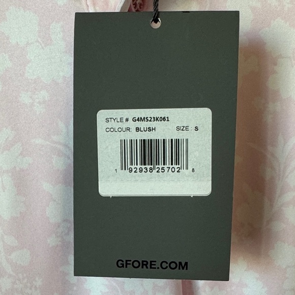 G/FORE Light Pink Polo with Neon Pink Trim - Picture 2 of 4